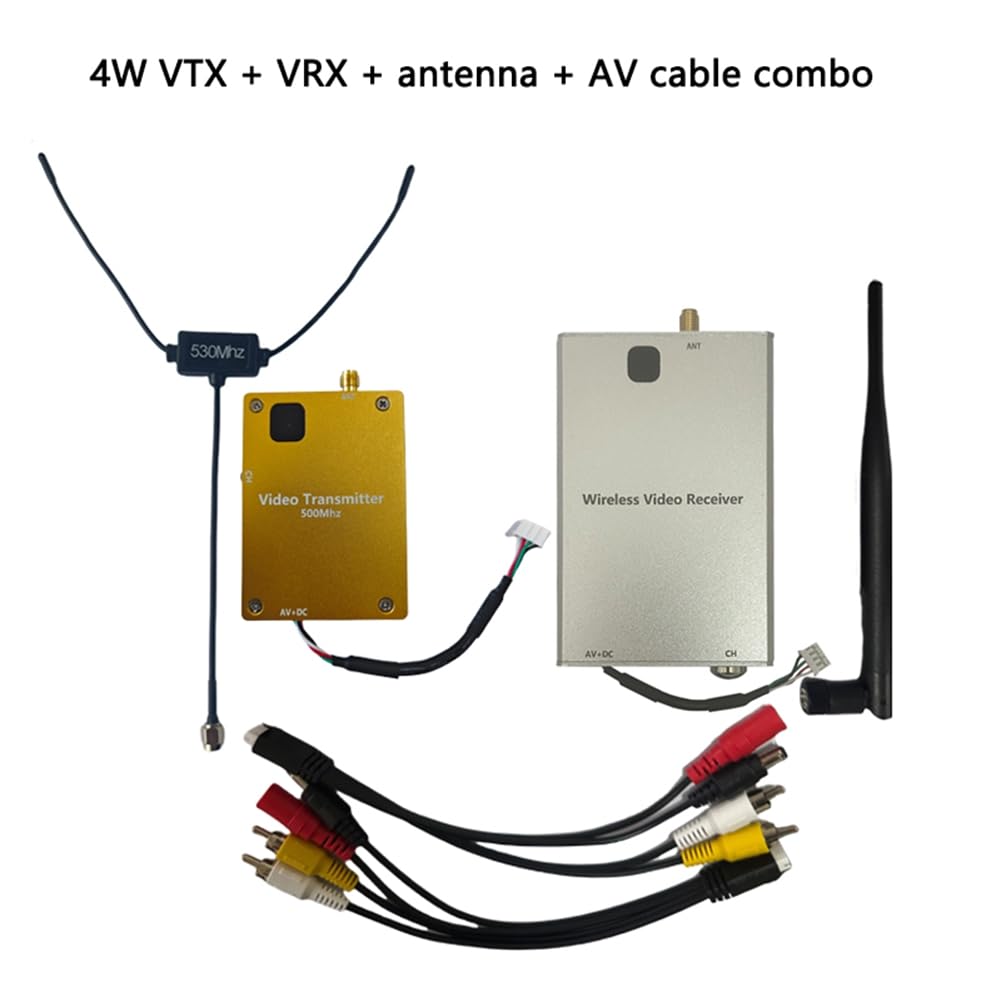 GOSER Trasmettitore Video FPV da 40 Km Trasmissione A Lungo Raggio UAV VTX Wireless 500-600 MHz 4W