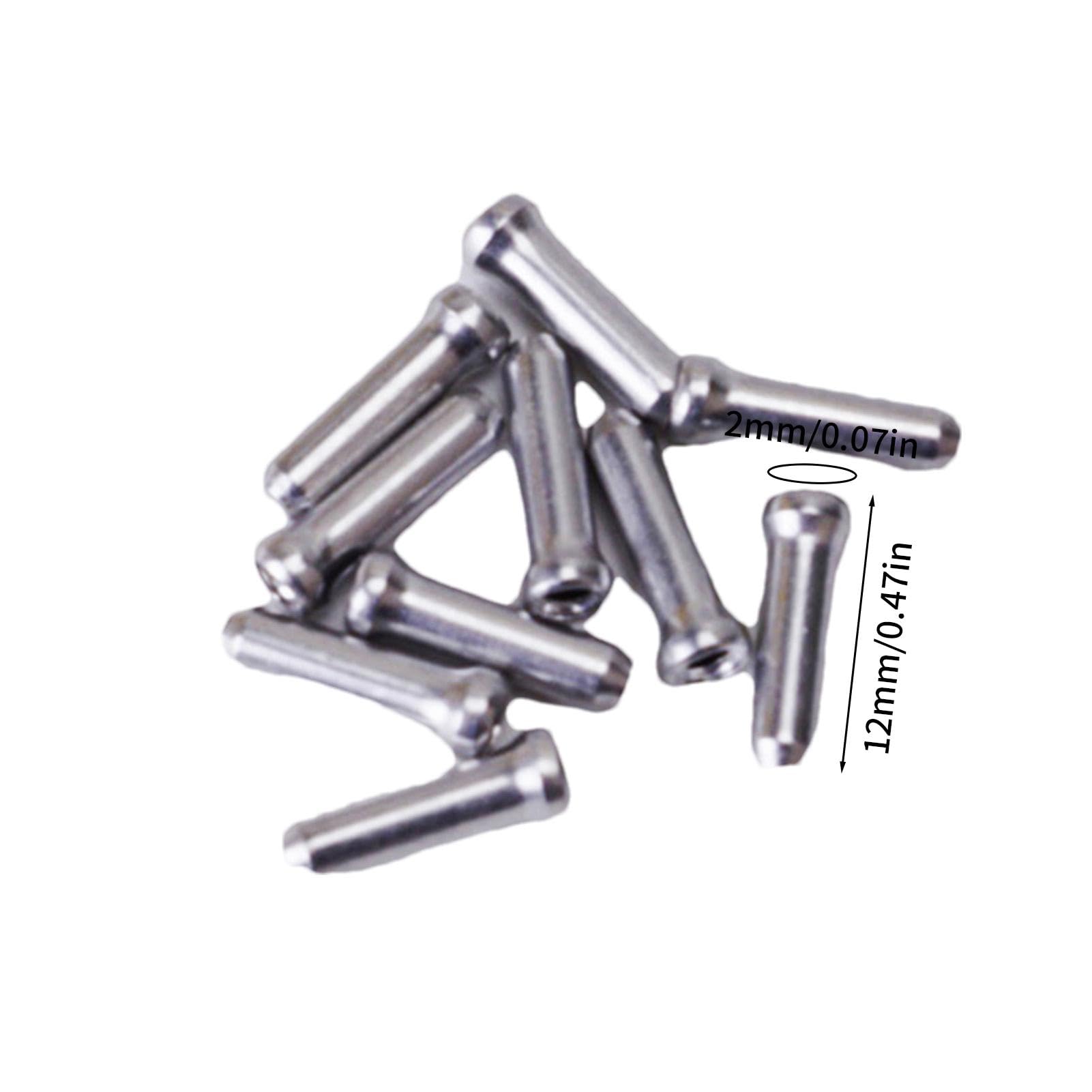 Tappi Terminali Per Cavi Freni Bici - 10 Pezzi In Alluminio | Anti-Sfilacciamento - Foto 8