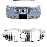Perfit Liner New Front Chrome Grille Grill Compatible With 2006-2009 BUICK Lucerne Fits CX CXL CXS Model GM1200556 25768116