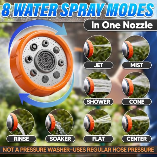 Garden Hose Nozzle with Soap Dispenser