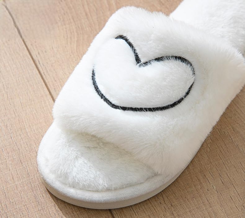 Cute Slippers for Women Fuzzy House Slip on Indoor Outdoor Bedroom Shoes Ladies Comfy Anti-Skid Sole Slippers2