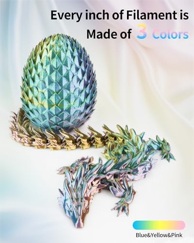 Image of LANDU Silk Tri-Color PLA Filament 1.75mm 1Kg, Triple Color Silk PLA Filament, Silk Rainbow PLA Filament, Neatly Wound 3D Printer Filament, 3 in 1 Multi Color Filament + /-0.02mm, Silk Yellow Pink Blue