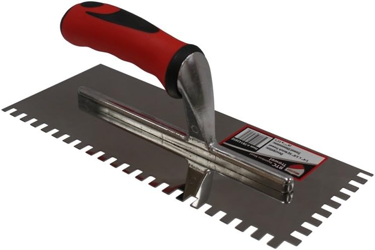 RTC 1/4 x 3/8 Square Notch Stainless Steel Tile Trowel