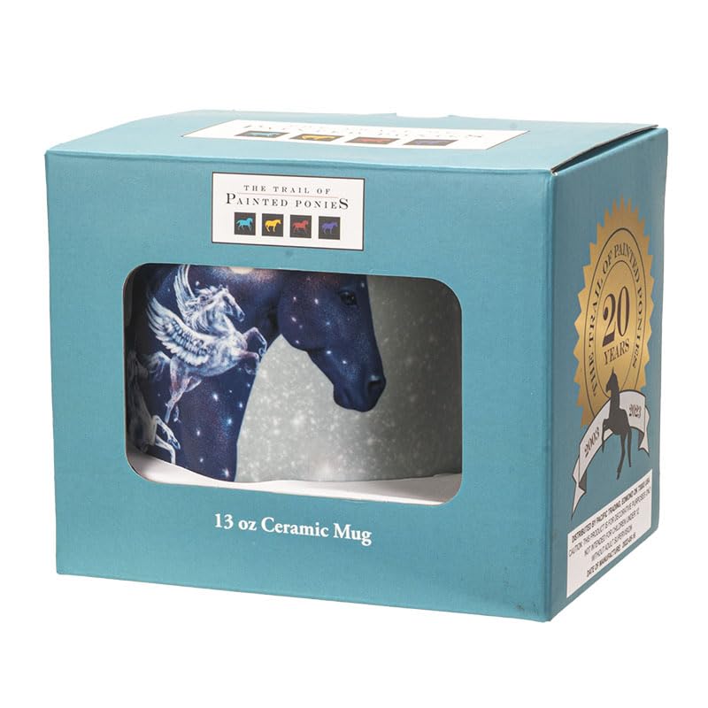 Taza de cerámica con diseño celestial de Pegaso 13 oz miniatura 7