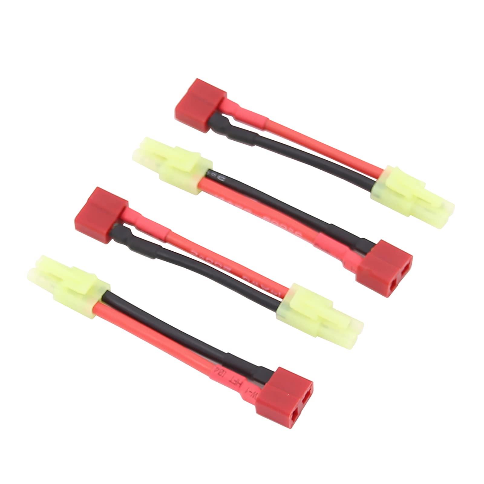 OliRC 4pcs Tamiya a T-Plug Deans Style Maschio Femmina RC Connettore Adattatore (C162-4