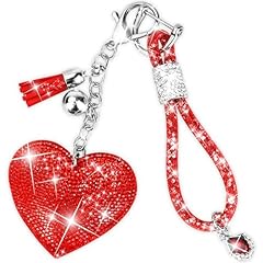 Red Finger Lanyard & Heart Keychain