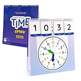 SPARK INNOVATIONS Learning Clock Teach Telling The Time Homeschool and Classroom Teaching Resources Educational Supplies Interactive Digital and Analog Clock Activity Set for Home and School