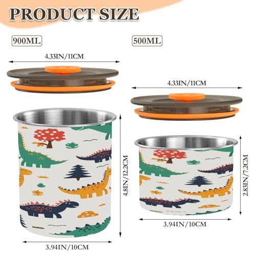 Contenedor de Café Hermético de Acero Inoxidable 900ml miniatura 2