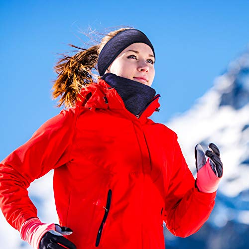 4 Pieces Winter Ear Warmer Headband Winter Neck Gaiter For Cold Weather Running Sweatband Sports Non Slip For Girls Women Men Fleece Headband Ear Cover Muffs For Jogging Cycling Yoga #TOP2