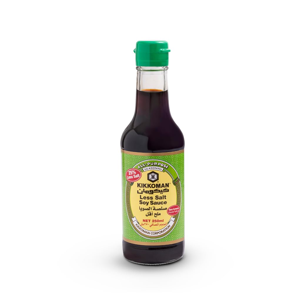 Kikkoman Less Salt Soy Sauce, 250 ml