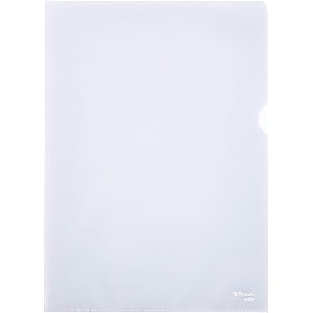 Esselte Quality Folder A4, Clear Att Finish, 85 Icron Polypropylene