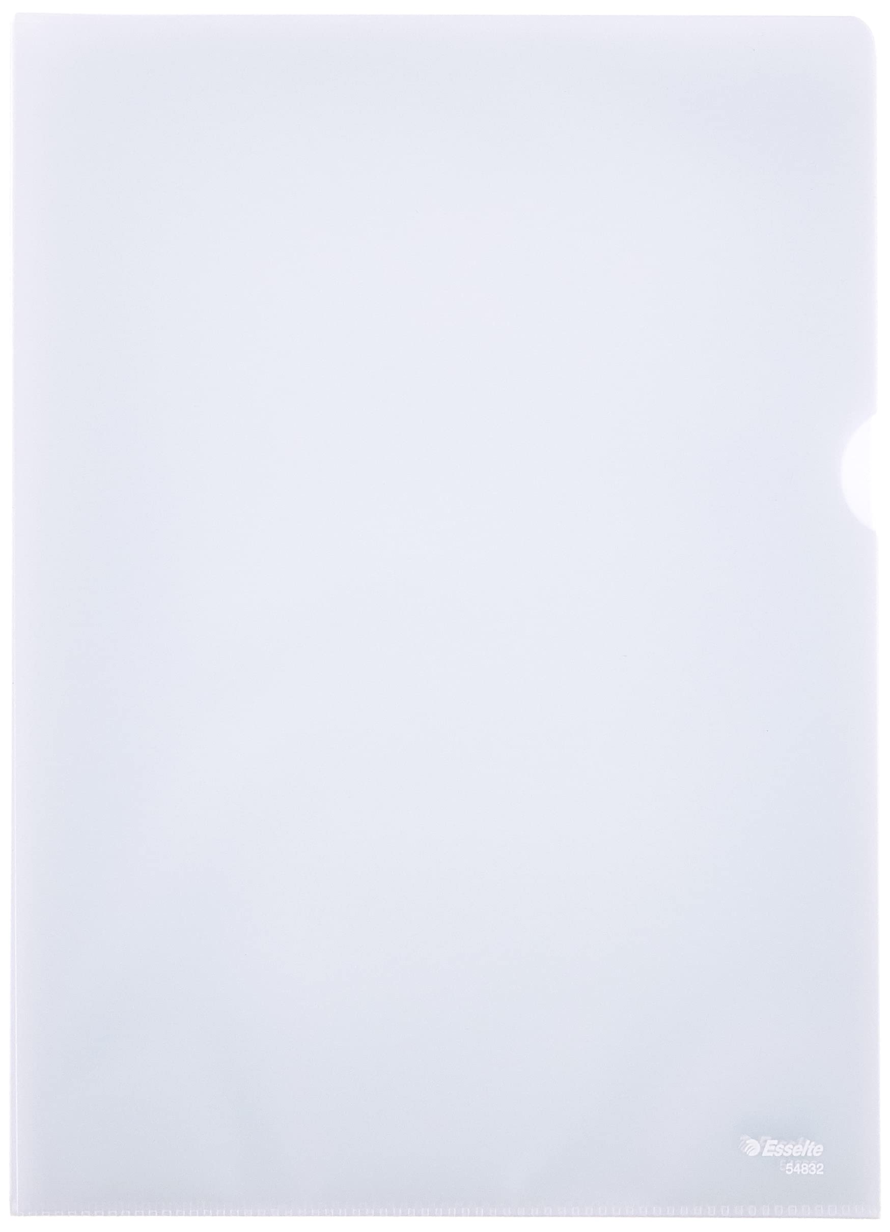 EsselteTS-110386 A4 Embossed Folder, Clear, Pack of 100