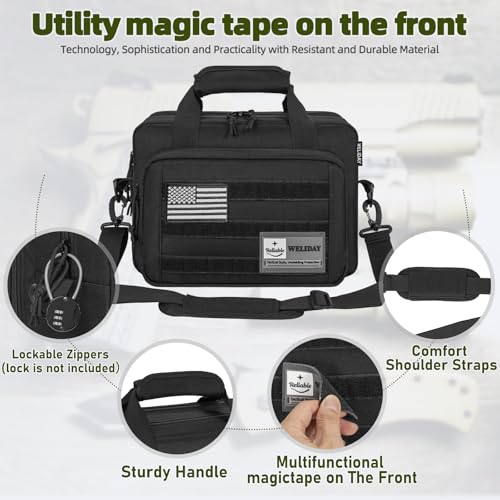 WELIDAY Tactical Pistol Range Bag