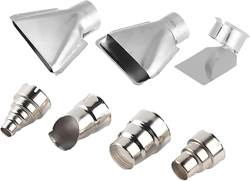 Miniatura 4 de 7 piezas de accesorios de boquilla de pistola de aire caliente de 1.378 in, estación de soldadura de calor, kit de herramientas de reparación de