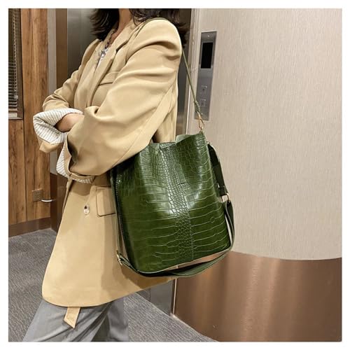 Image of Women Hobo Shoulder Bag, Crocodile Pattern Handbags Large Capacity Crossbody Bag