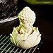 SHIDXIB 2Pcs/1Set Serene Buddha Statues in Lotus Pose Statue Ornament Ideal for Home Office and Car Decor