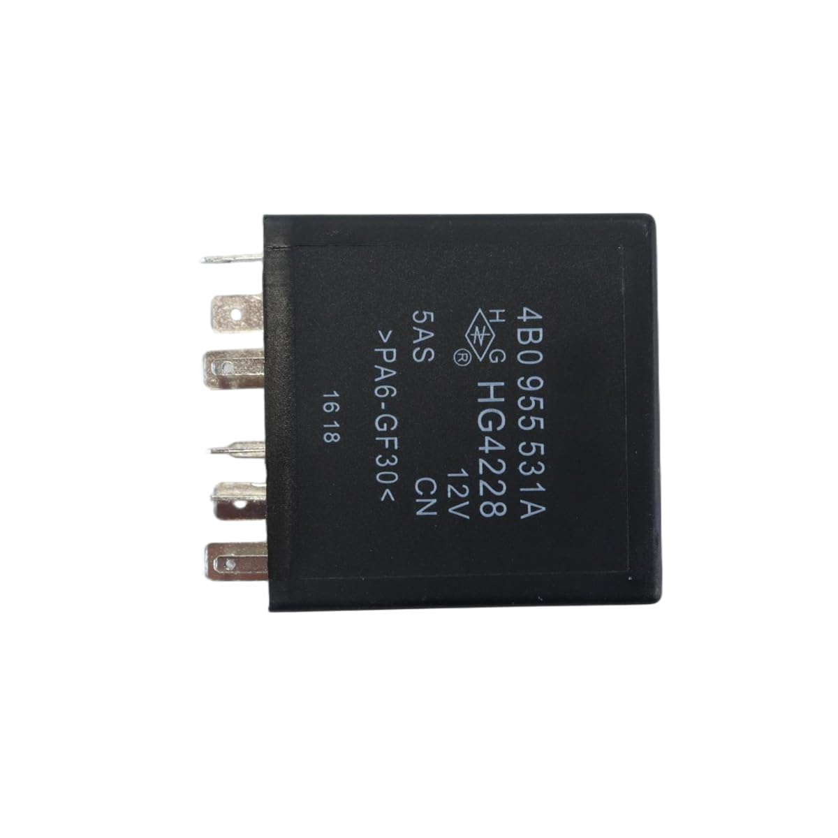 Ludom Relé de control de limpiaparabrisas con retardo intermitente 377, compatible con Golf y Passat de 2002 a 2012, 4B0955531A