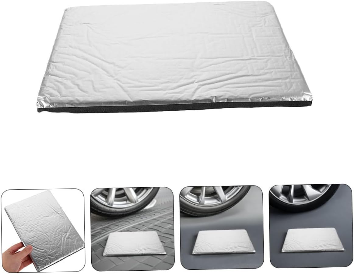 50pcs Soundproofing Aluminum Foil Insulation Pad for DIY Soundproofing Insulation Silver