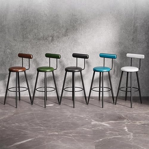 Chaise de bar simili-cuir et métal pour nettoyer facilement les taches de cuisine - 3