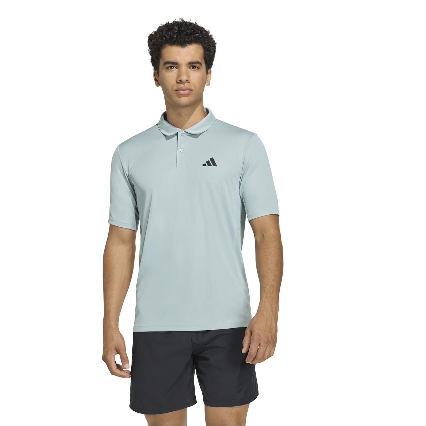 adidas Men's Workout Essentials Base Polo Shirt, Wonder Sage, M