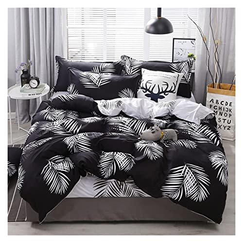 Housse de couette imprimé palmier TFBHL en microfibre douce anti-plis