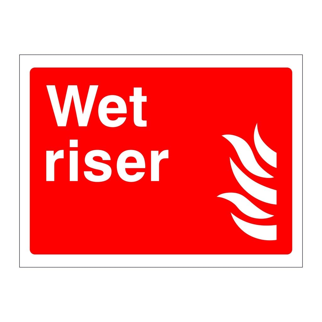 Wet riser sign - Emergency Safety 8x12 Metal Tin Sign Garage Man Cave Wall Decor