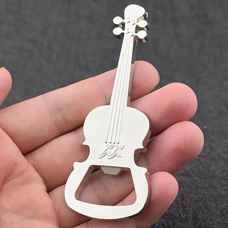 Musician Guitar Silver Bottle Opener, Small - Image 3