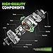 WAGSON 11648N New Alternator Replacement for L4 2.5L Nissan Rogue 2014-2018, 12V 120A 6-Groove Clutch Pulley Clockwise, 23100-4BA0A, 23100-4BA0B, TG12C152