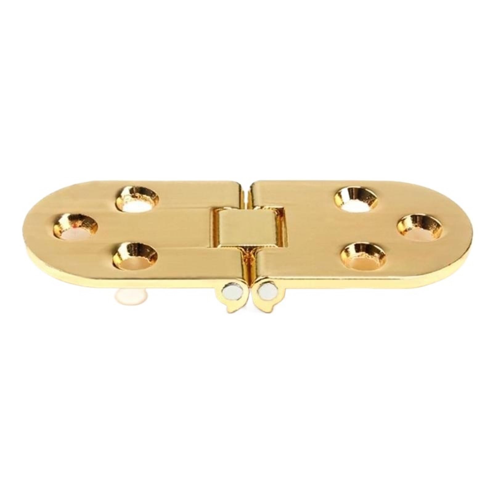 2pcs 180 Degree Furniture Hinges Cabinet Door Concealed Hinge Folding for Folding Furniture(Gold)