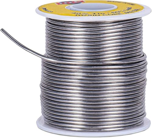 Image of DTS Solder Wire Tin Lead 40 /60 Rosin Core 0.062-inch (1.6mm) on Spool, 1 Pound - Made in USA (25 Pack)