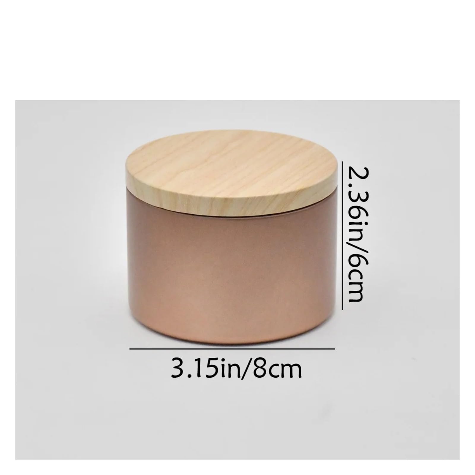 Boîtes à Bougies 4 oz/8 oz 12 pièces, contenants à Bougies for la Fabrication,(4oz)