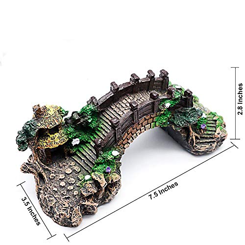 Aquarium-Ornament-Pavilion-Tree-Fish-Tank-Decoration-Poly-Resin-Bridge-Landscape-Decor-Fish-Tank-Ornaments