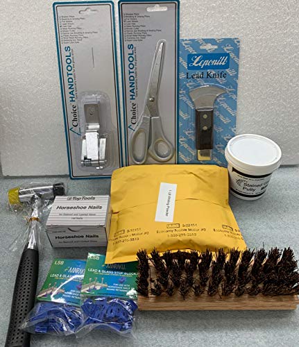 Professional Lead Tool Kit for Stained Glass Project (9 Items)
