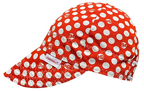 Comeaux Caps Reversible Welding Cap Red Polka Dot (7 1/2)