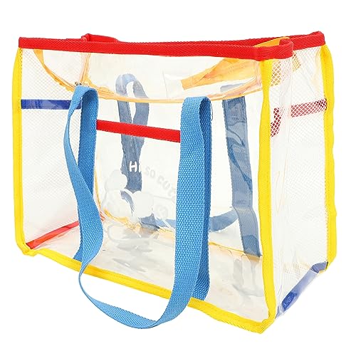 Capacity Beach Tote Bag Durable Shoulder Handbag for Toiletries and Shopping Lightweight Mesh Design for