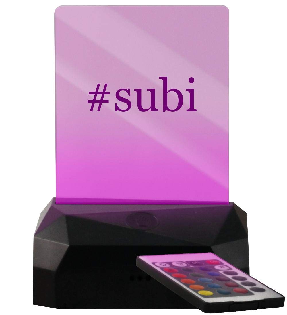 #Subi - Hashtag LED USB Rechargeable Edge Lit Sign