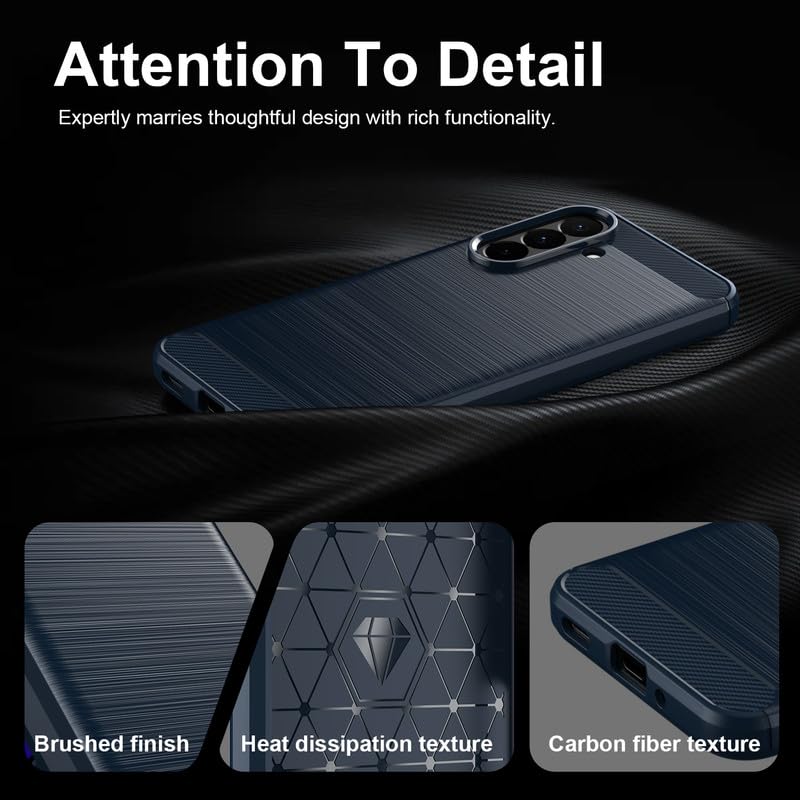 Image of Basic Case for Samsung Galaxy A27 5G (Carbon Fibre Blue)