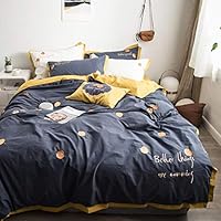 Amazon｜4ピースベッドシート、コットンかわいい女の子ハート