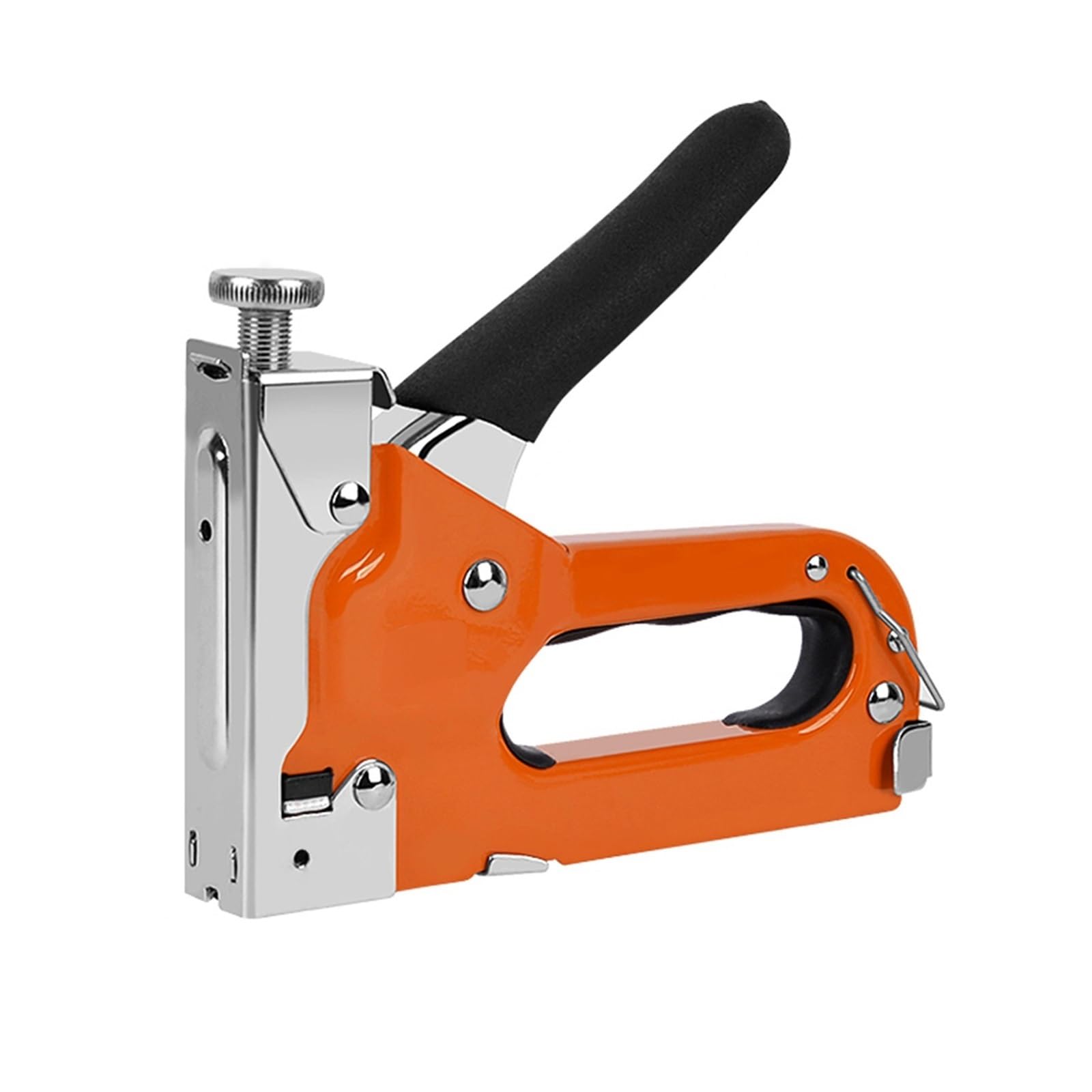 Pneumatic Power Nailer Decorative Tool Nail Gun Manual 3 in 1 Air Nail Gun Heavy Duty Woodworking Stapler with 600 Nails Househeld Woodworking Stapler