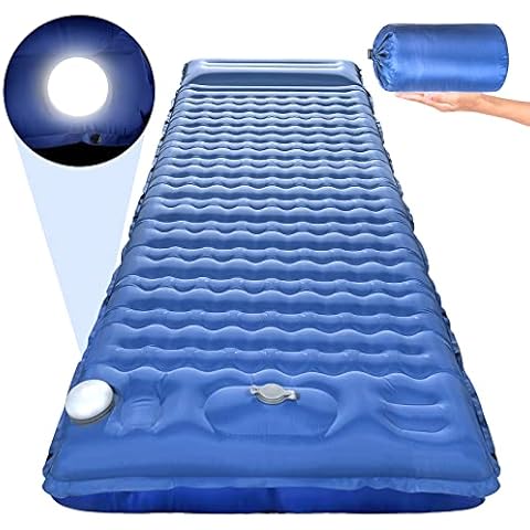 NYZ Isomatte Selbstaufblasend Mit Led-Licht Cover