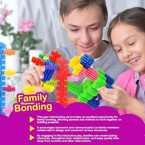 Kakatimes KAPLAY-202468 Stem Building Blocks Toys For Kids – Educational And Safe Gear Interlocking Construction Playset thumb #5
