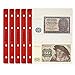 PELLER'S Hojas con 2 compartimentos para billetes de banco: 143mm X 80mm. Para álbum tipo M. Paqute de 10.