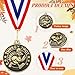 Kigeli Turkey Trot Medals 2'' Thanksgiving Turkey Medals Turkeys Gold Award Bowl Prizes Trophies with Ribbon Bulk for Thanksgiving Trot Bowl, Community Holiday Events, Sports Day Prizes (1)