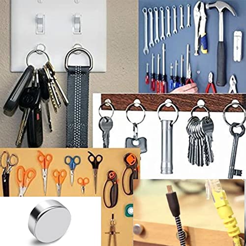 Image of TRYMAG Small 70Pcs Tiny Mini 6x3mm Rare Earth Magnets, Multi-Use Durable Neodymium for Fridge, Premium Cylinder Office Magnets for Whiteboard, Crafts, School, Kitchen