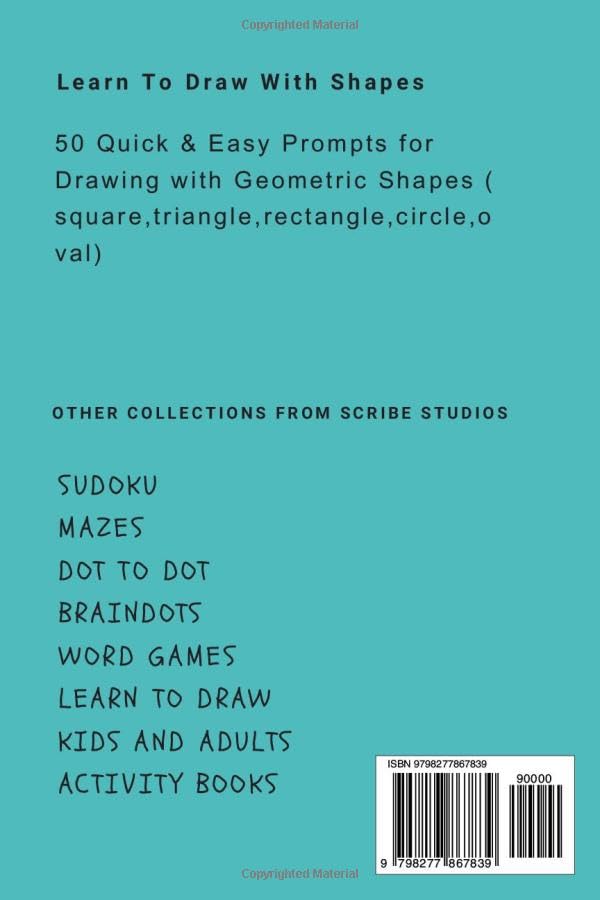 Learn To Draw With Shapes :Easy Prompts To Draw And Unleash Your Creativity on the E-Ink Screen (Kindle Scribe Only): Create anything with Fundamental ... Shapes-Drawing and Coloring (Drawing Series) image 3