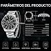 Imagen de SAPPHERO Reloj Hombre Cronografo Analógico Movimiento de Cuarzo 50M Impermeable Relojes para Hombre Banda de Acero Inoxidable Clásico Casual Diseñador Relojes Elegante Regalo para Hombre