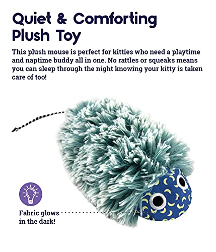 Petstages Nighttime Cuddle Plush Mouse Cat Toy With Catnip #TOP2