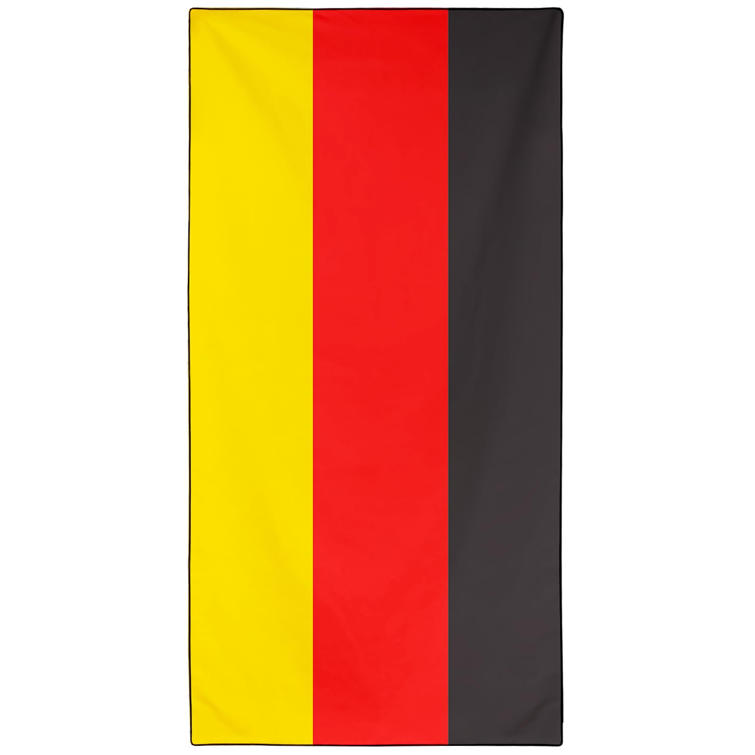 Zomer Beach Towel Large 90 x 180 cm German Flag Towel Microfibre Bath Towel Quick Drying for Women Men Swimming Travel Holiday Sauna Yoga