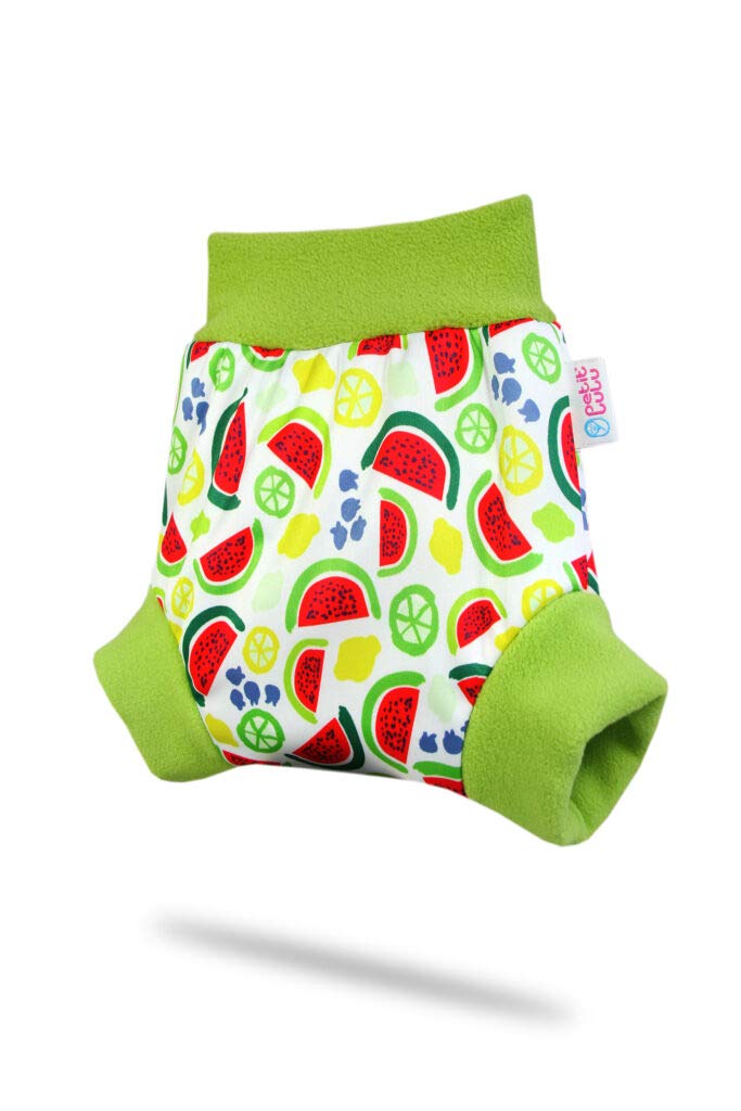 Shorty en PUL Petit Lulu | Culotte de Protection | Pull Up Couche | Couvre-Couche | Taille XL | Réutilisable & Lavable | Étanche | Couches Lavables | Fabriqué en Europe (Watermelon)