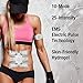 OSITO EMS Muscle Toner ABS Stimulator Rechargeable Abs Trainer Abdominal Muscle Toner Electronic Toning Belts with 10 Replacement Gel Pads for Home Office Travel Exercises Device